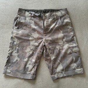 Men's Prana Stretch Zion Short Gravel Camo 32 W